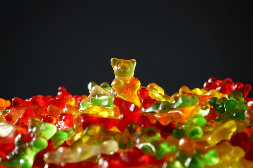 What Perfumes Smell Like Candy? Picture of many gummy bears.